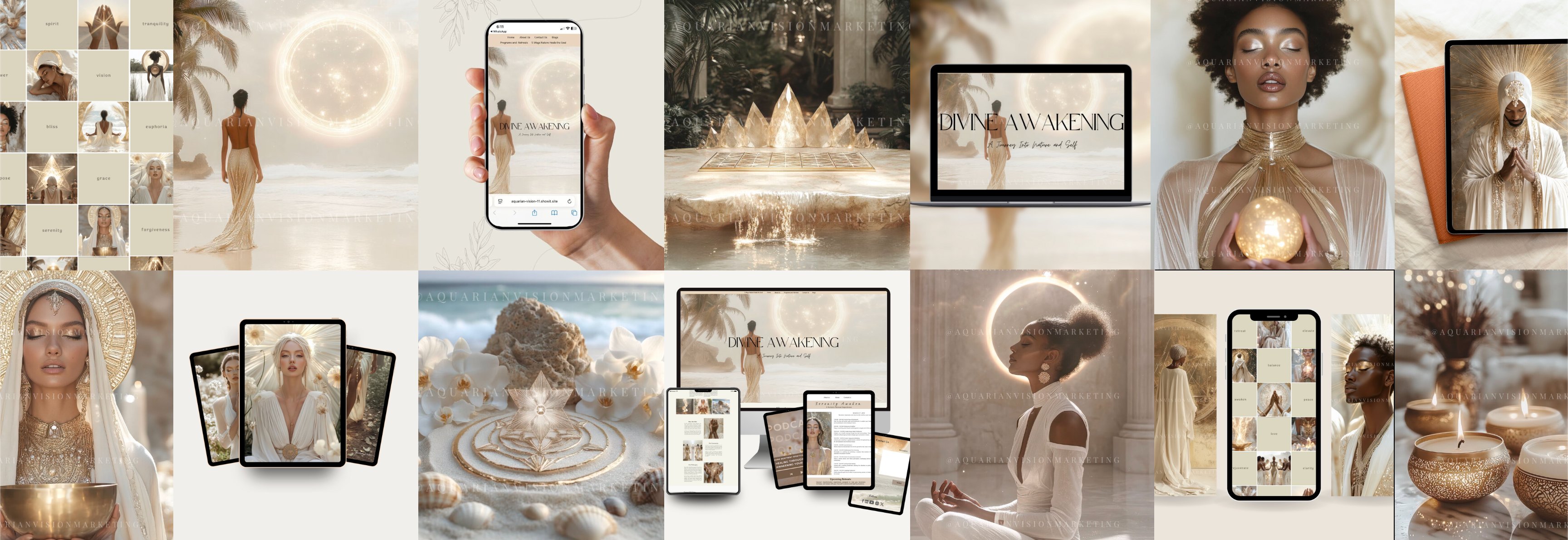 Divine Awakening brand world concept