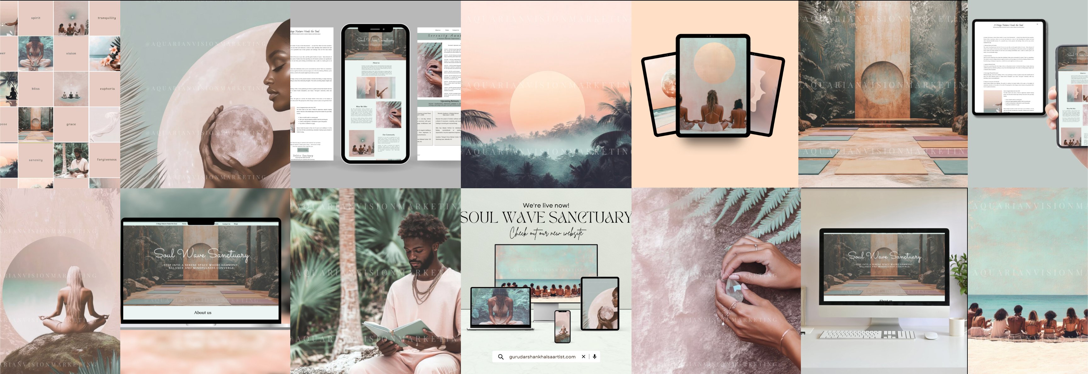 Soul Wave Sanctuary brand world concept